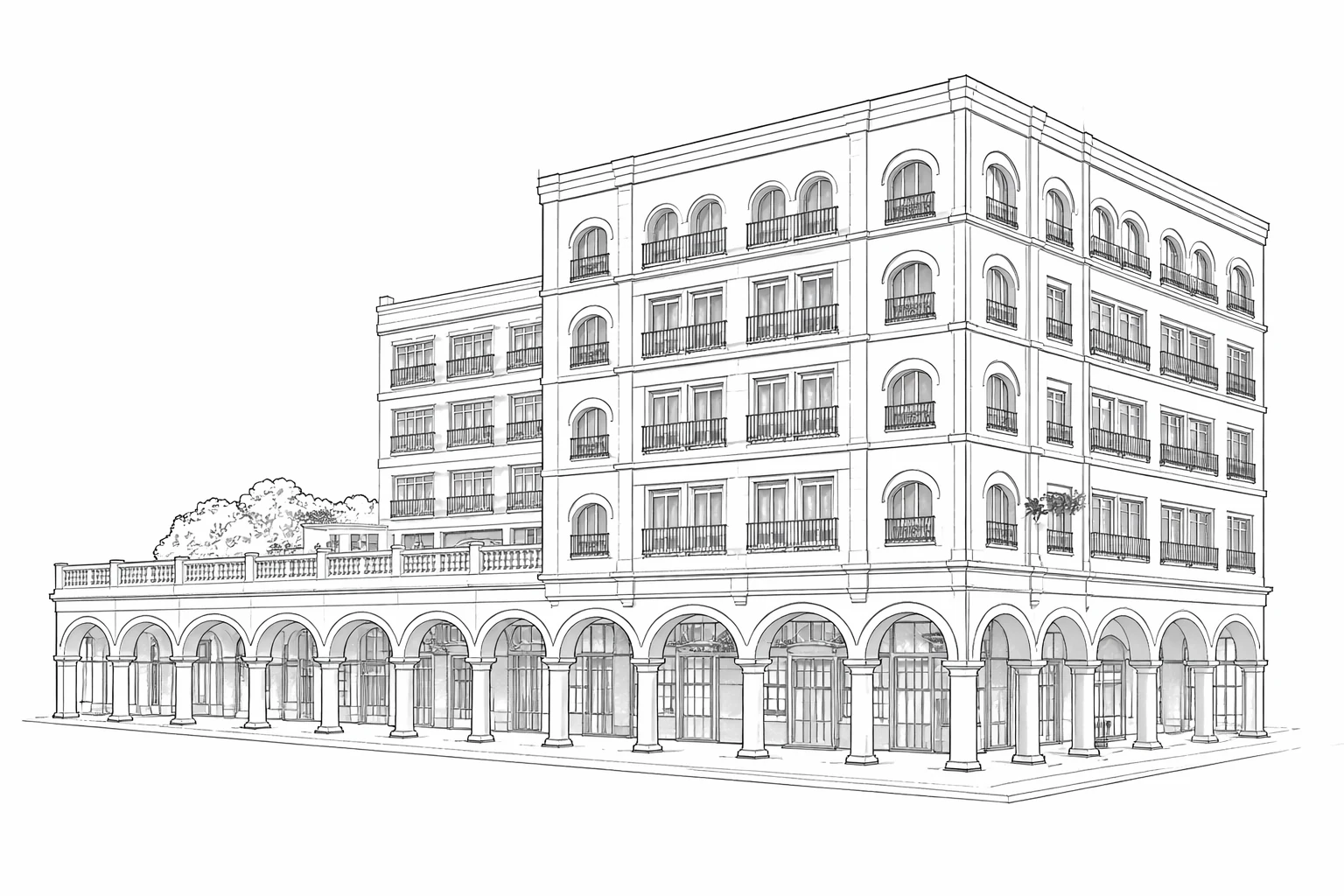 Corner perspective in line