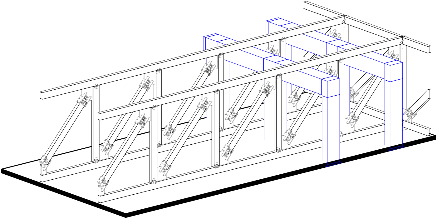 Truss axonometric