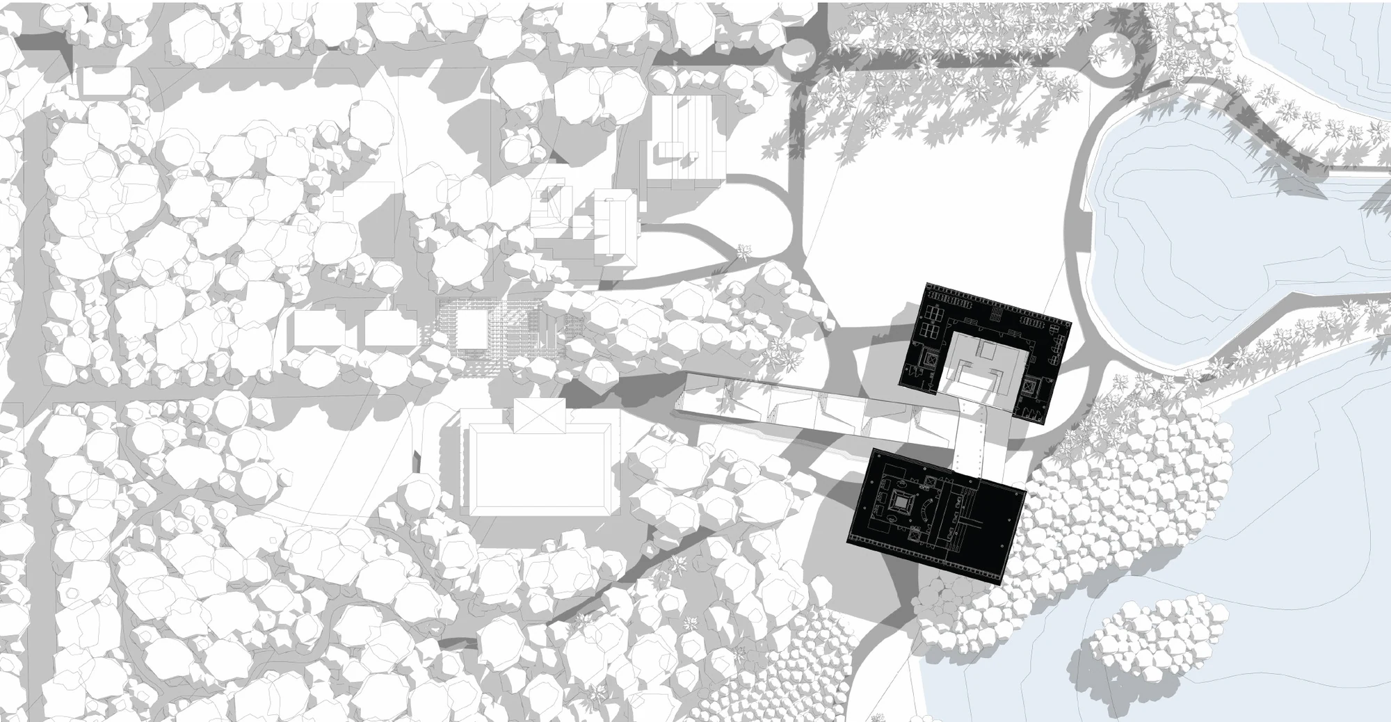 Site plan at Deering Estate